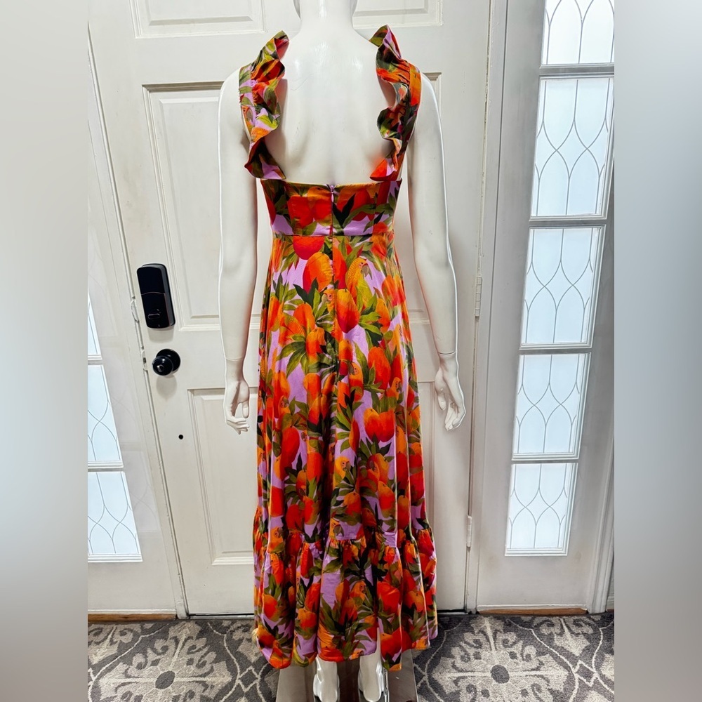 Farm Rio Women's Mango Macaws Maxi Dress Size XS - Picture 6 of 15